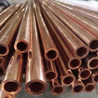 Hardness 3.5-4.0 Straight Copper Pipe ASTM B280 Opaque