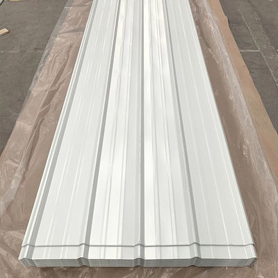 Rectangle Glazed Metal Corrugated Steel Roofing Sheets 7.5mm