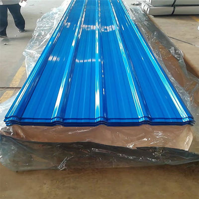 7.5mm Corrugated Steel Roofing Sheet Glazed Roof Tiles